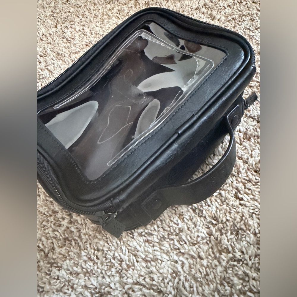 BEIS In flight cosmetic travel zippered case black